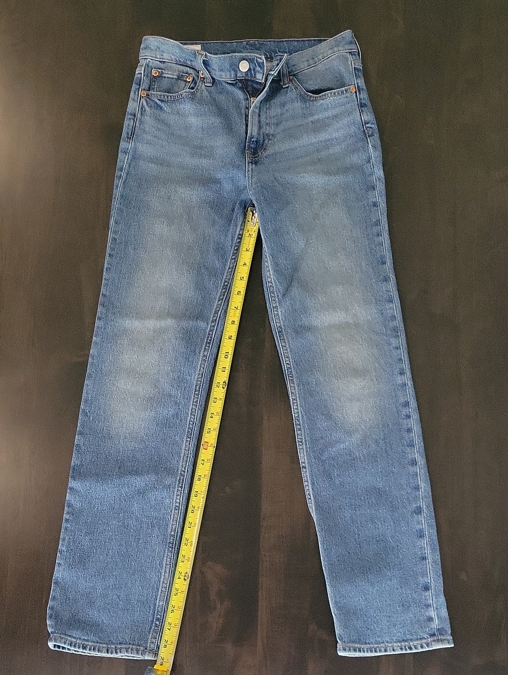 Gap 90s Straight Leg Jeans Medium Wash Blue Size 28 / 6R Regular